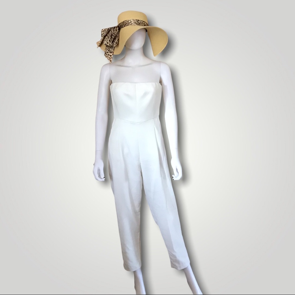 Line & Dot Tube Jumpsuit